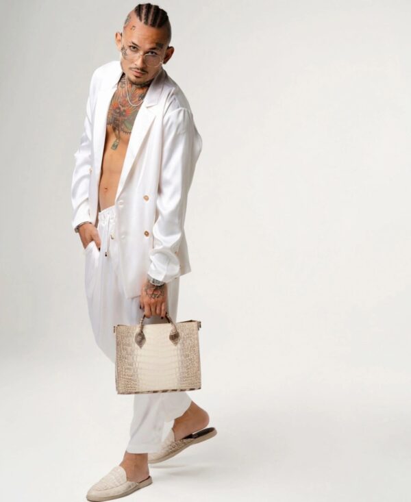 White Silk Suit - Image 2