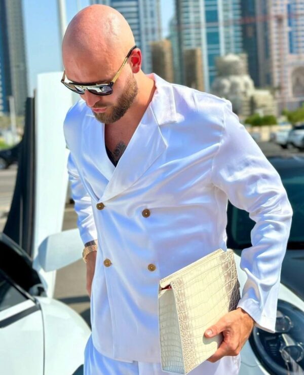 White Silk Suit - Image 4